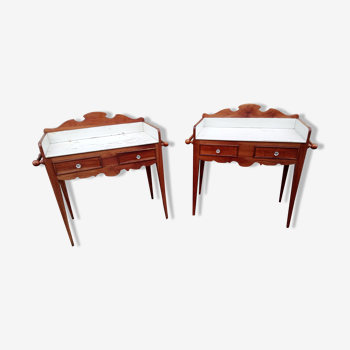 Pair of toilet tables