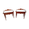 Pair of toilet tables