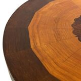 Art Deco Oak Side Table Inlaid Leaf coromandel minimalist design