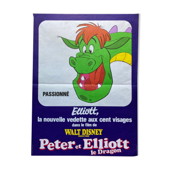 Affiche cinéma originale "Peter et Elliott le dragon" Walt Disney 1977