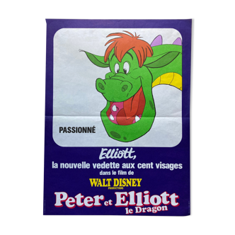 Original cinema poster "Peter and Elliott the dragon" Walt Disney 1977