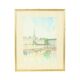 Charming Painting Watercolor Carlier 1989 Honfleur France