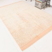 6x10 Pale Salmon Beige Handmade Contemporary Vintage Rug