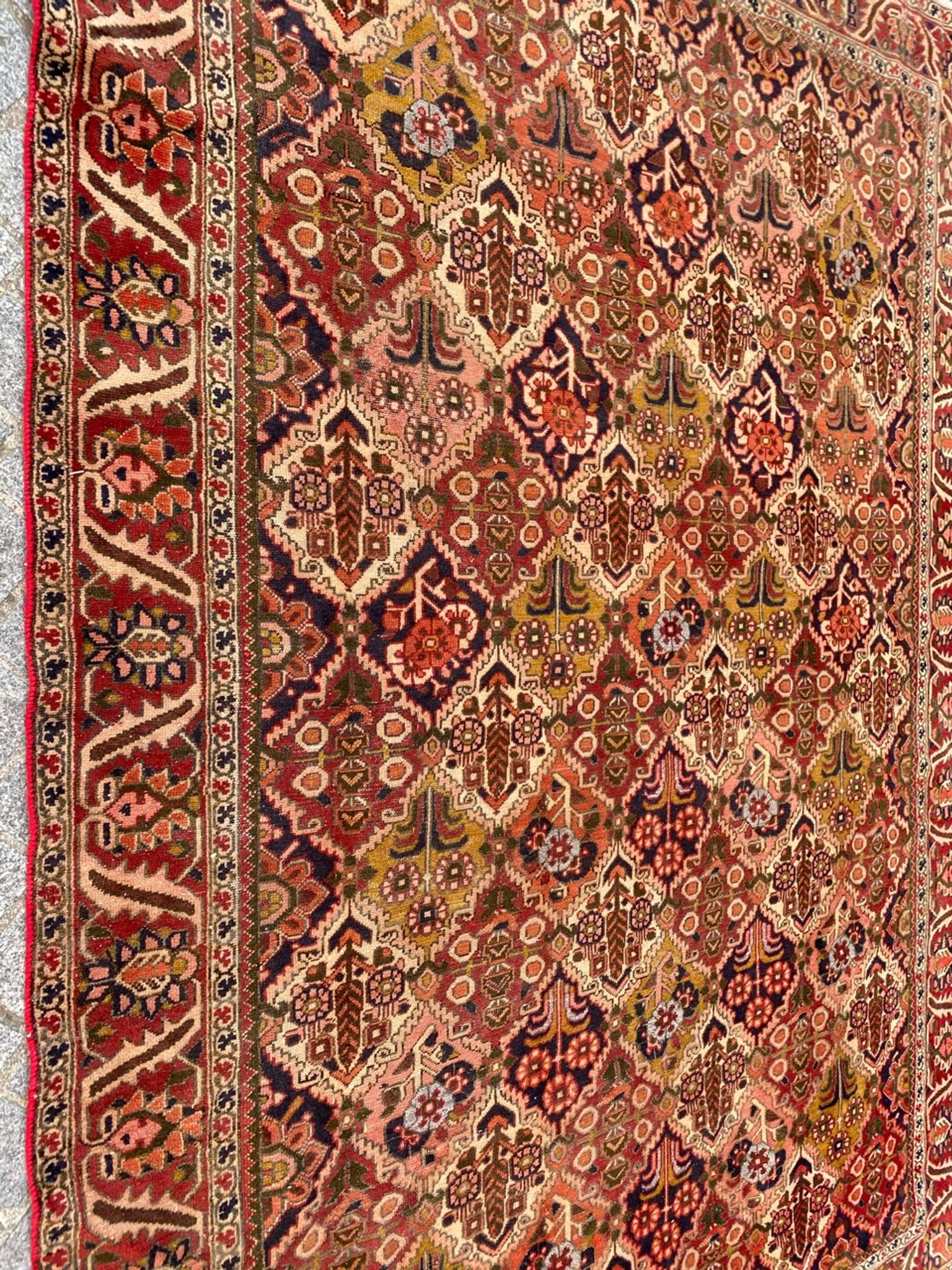 Tapis vintage persan Bakhtiar 210x296 cm