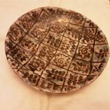 Ceramic dish signed lydia with flower patterns