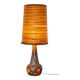 Accolay grande lampe en céramique avec son abat jour en résine et cordes si