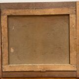 Framed painting oil on canvas still life by J Thomas 1921