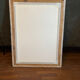 Miroir doré cadre ancien bois et stuc