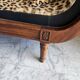 Empire-style wooden daybed / chaise longue