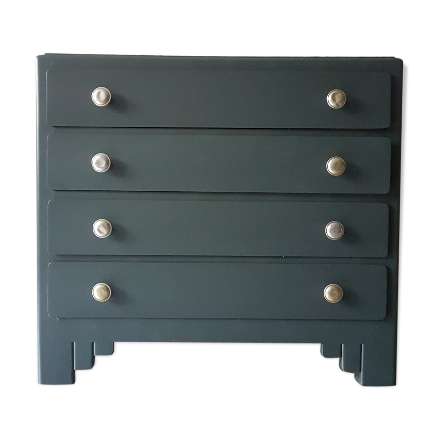 Art deco dark gray chest of drawers