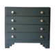 Art deco dark gray chest of drawers