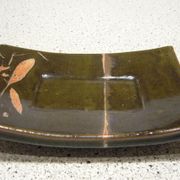 Enameled stoneware trinket dish from the 70s