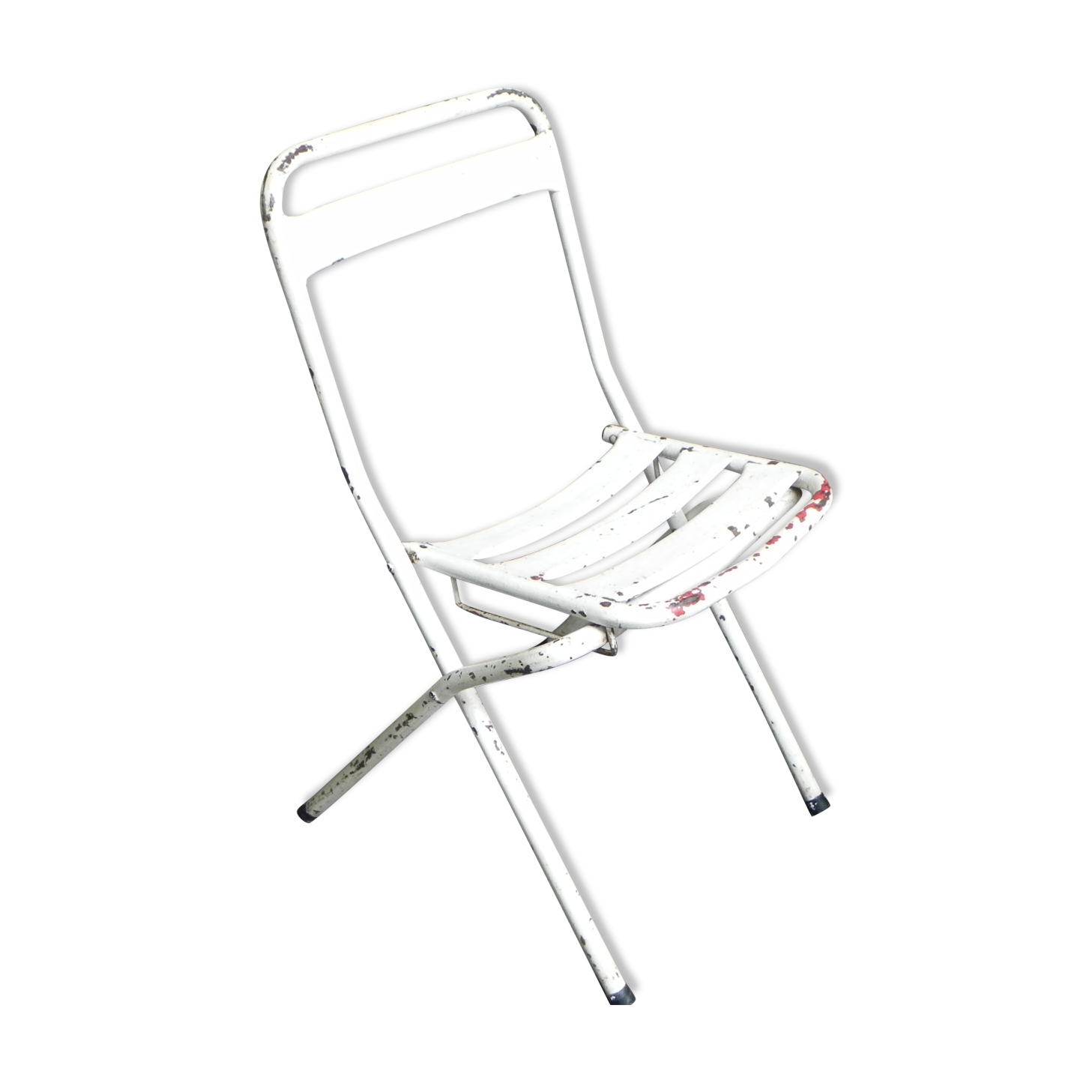 Industrial steel folding chair