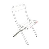 Chaise pliante en acier industriel