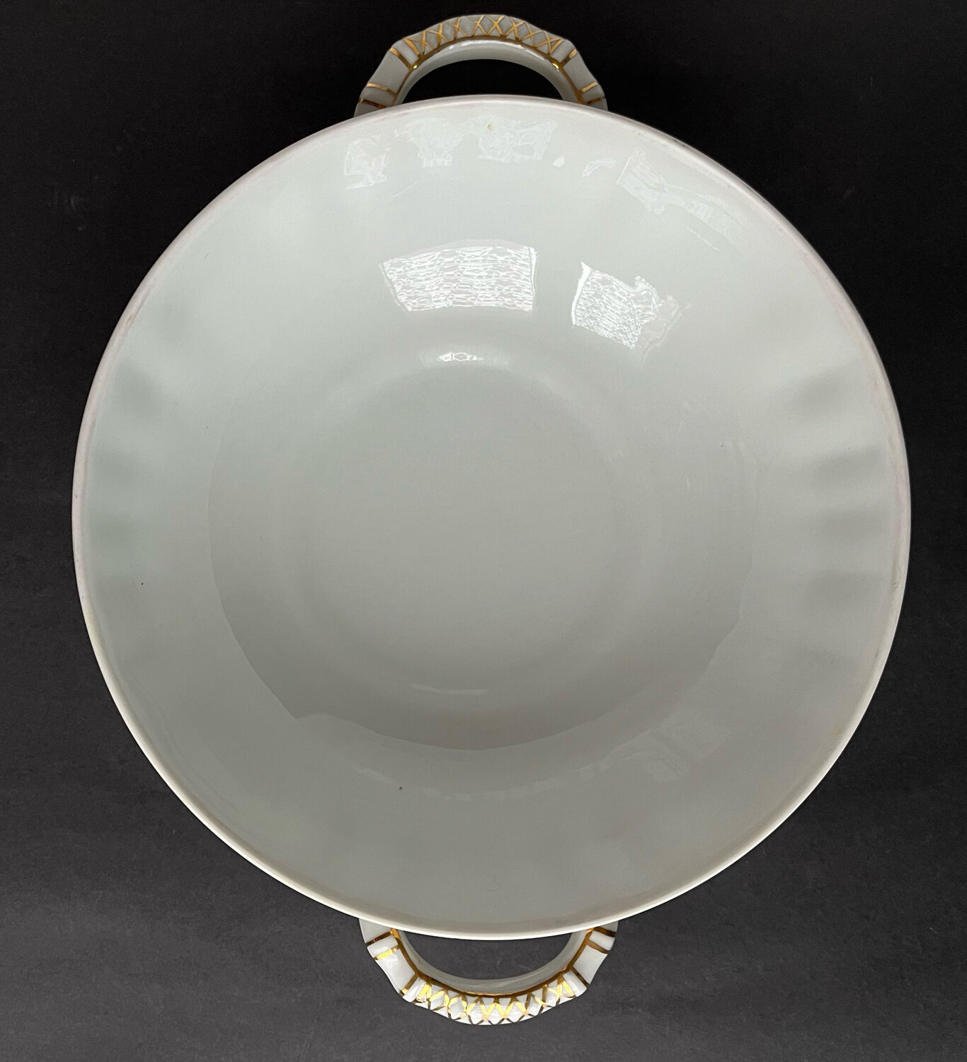 White Limoges porcelain tureen