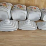 4 Old spice pots décor MANON