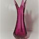 Glass Vase By Murano Bullicante By Archimedes Seguso , Italy.