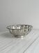 Salad bowl, vintage shiny metal bread basket.