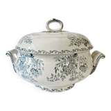 Iron earth soup tureen, Sarreguemines, Eglantine model