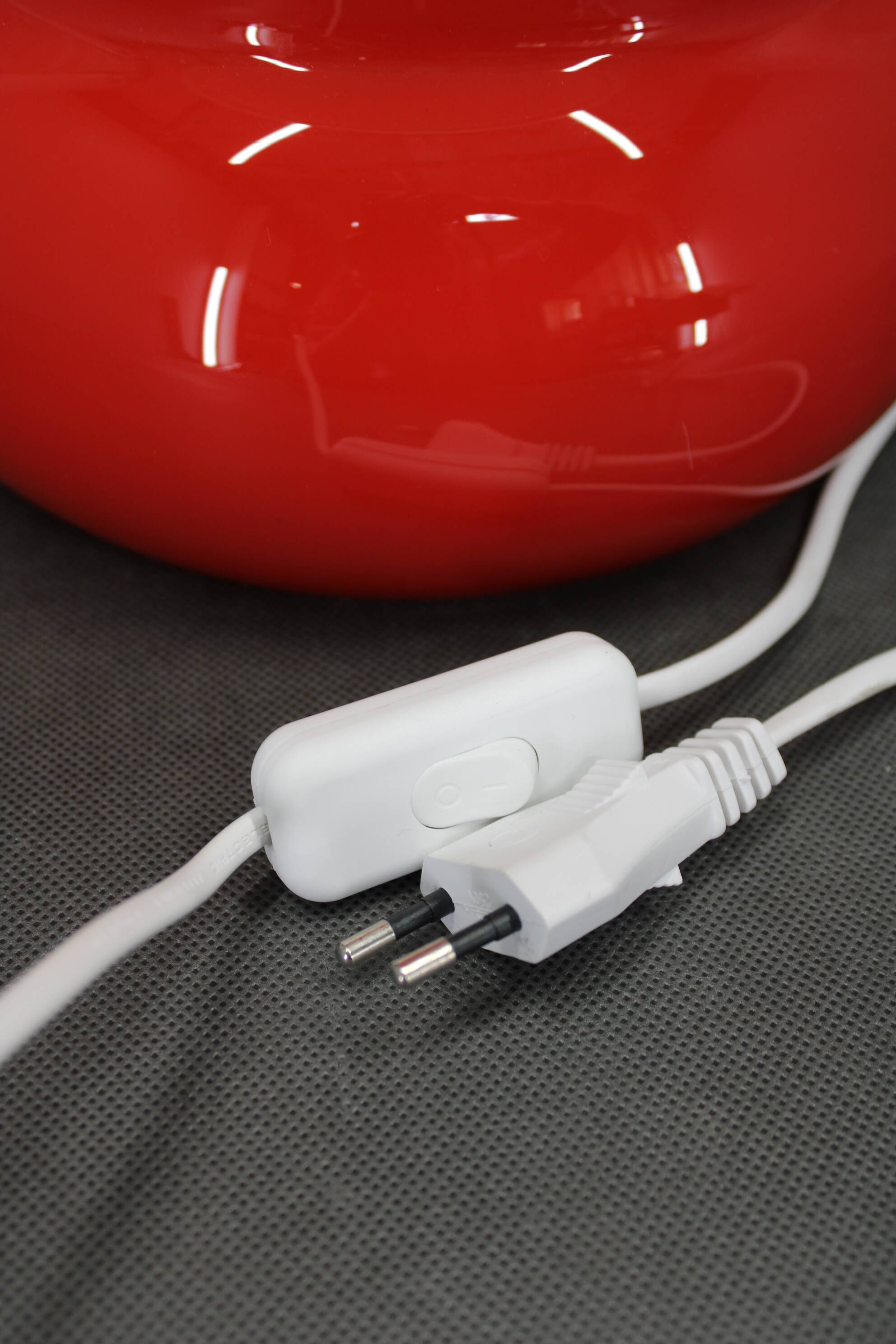 Opaline glass mushroom table lamp, Space Age, Czechoslovakia, 1970s