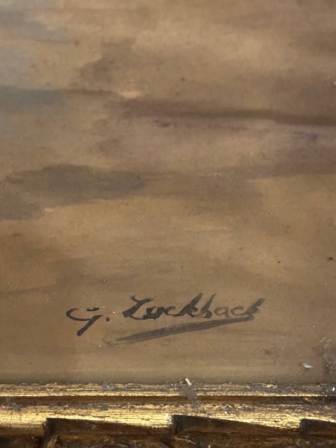 Large Framed Watercolor - An Elegant Woman - Signed 1900s