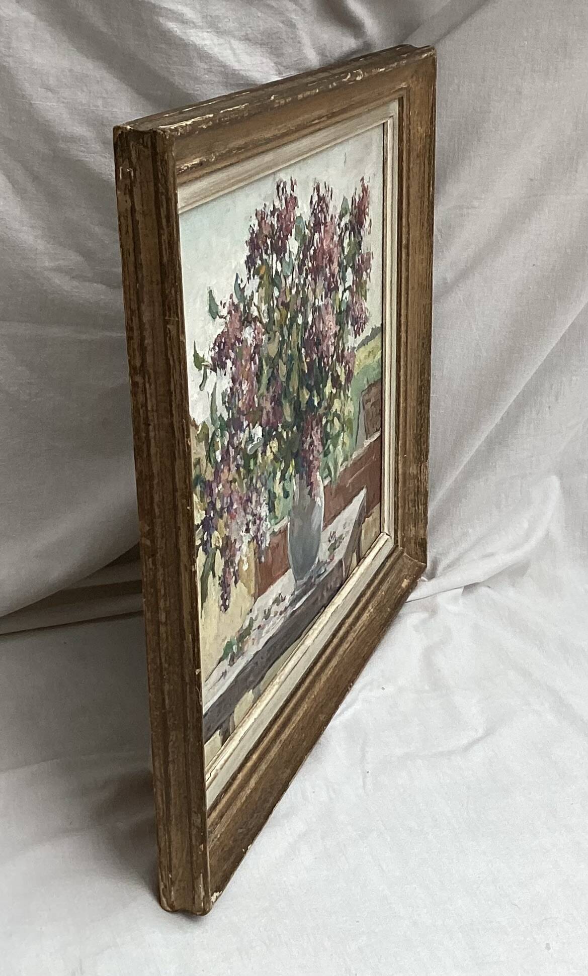 Signed painting Oil on canvas dimensions: height - 48 cm - width - 56 cm -