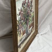 Signed painting Oil on canvas dimensions: height - 48 cm - width - 56 cm -