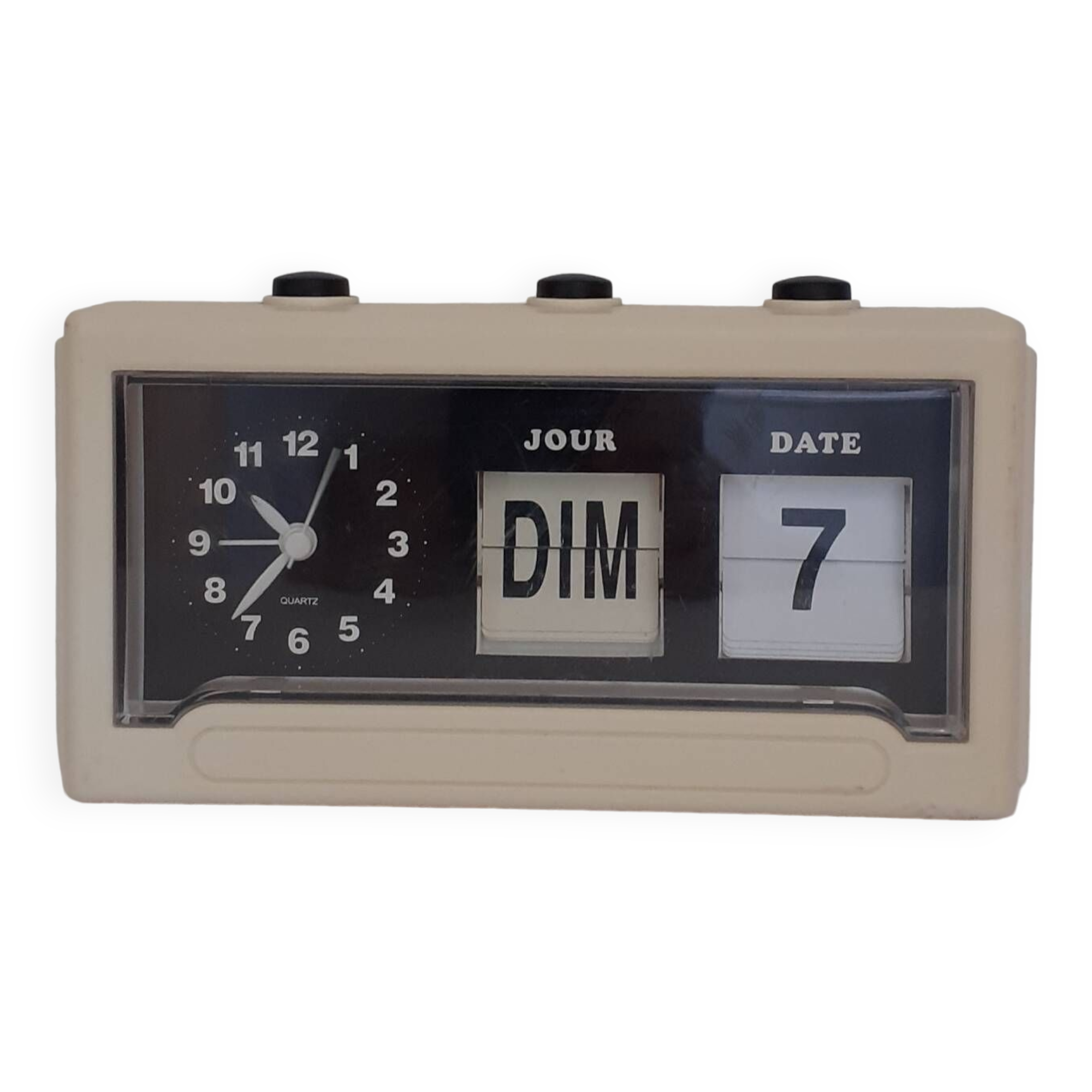 Alarm clock and perpetual calendar 70's