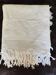 White cotton bedspread, vintage woven cotton bed throw.