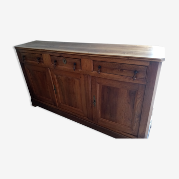 Wooden sideboard, 3 drawers, 3 doors