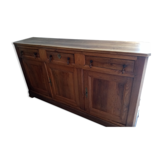 Wooden sideboard, 3 drawers, 3 doors