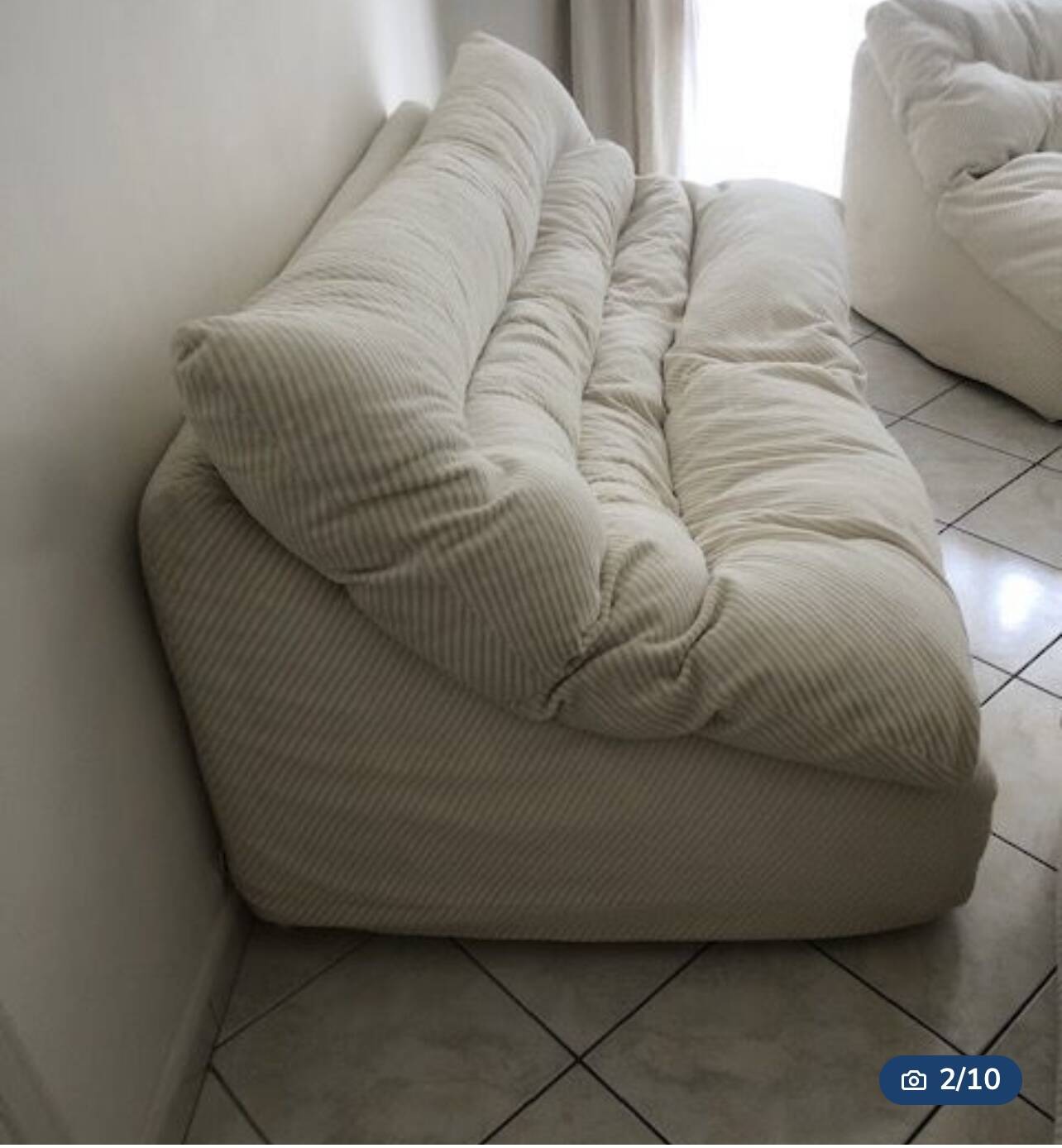 Sofa and armchair set STEINER Paris 1970s.