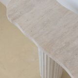 Venus irregular console 130x30 cm - Natural Travertine