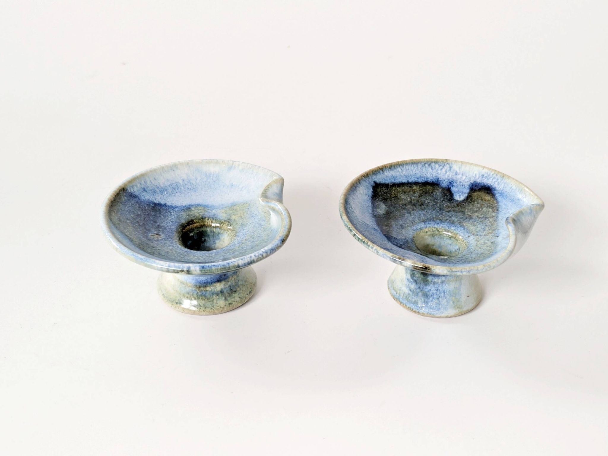 Pair of ceramic candle holders, West German, Till Sudeck, 1960s.