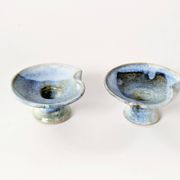 Pair of ceramic candle holders, West German, Till Sudeck, 1960s.