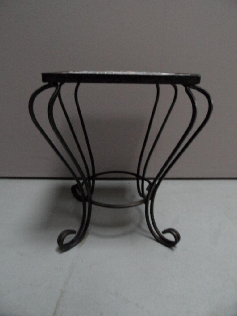 Vintage sidetable with tiles 1960's