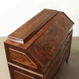 Antique Baroque Walnut Furniture 3 Drawers Italy 18th Century