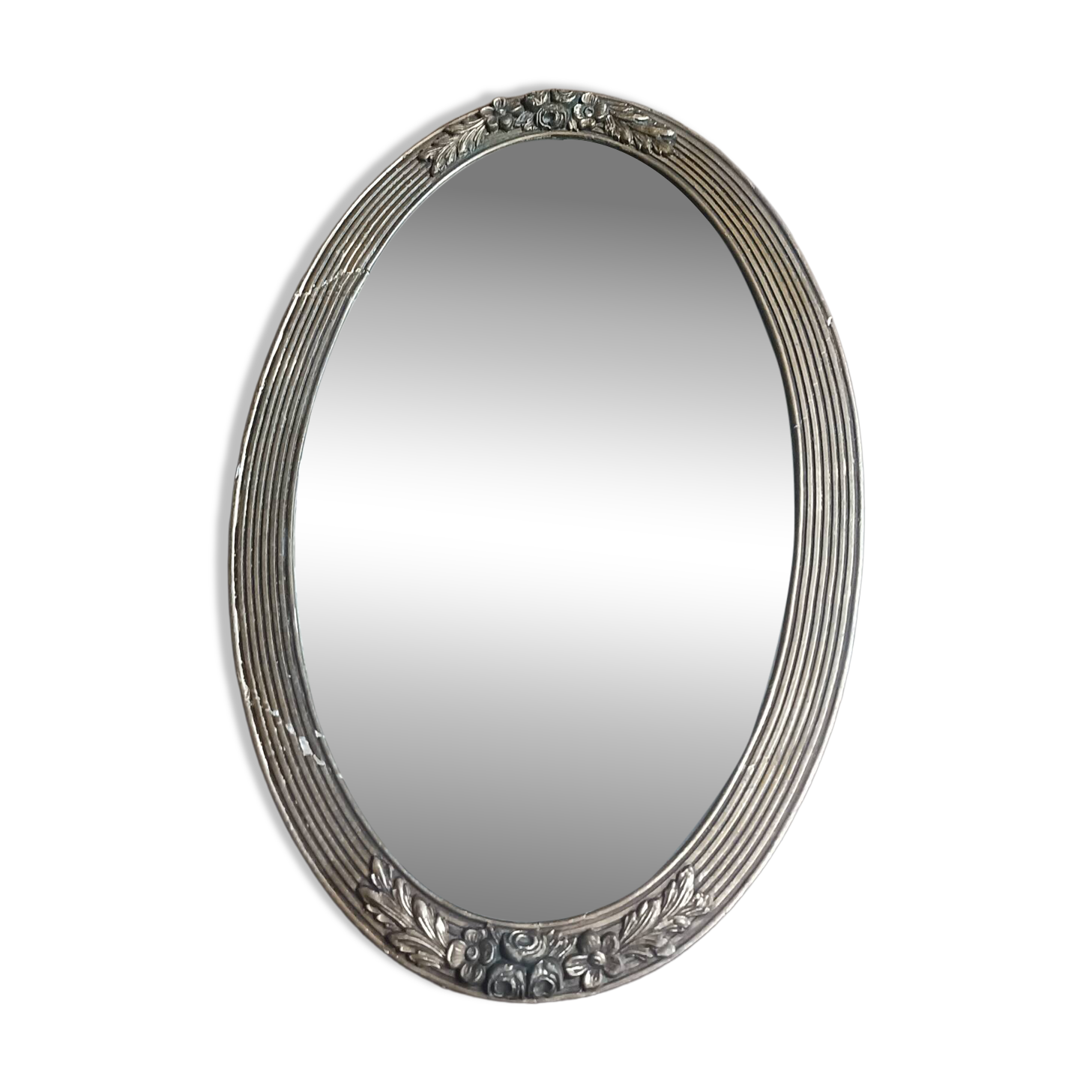 Art Deco oval mirror