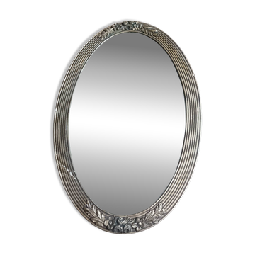 Art Deco oval mirror