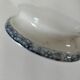 Vegetable dish U&C Sarreguemines with handles, Royat model in blue decoration.