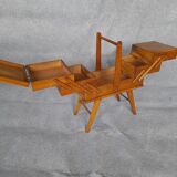 Vintage solid walnut worker