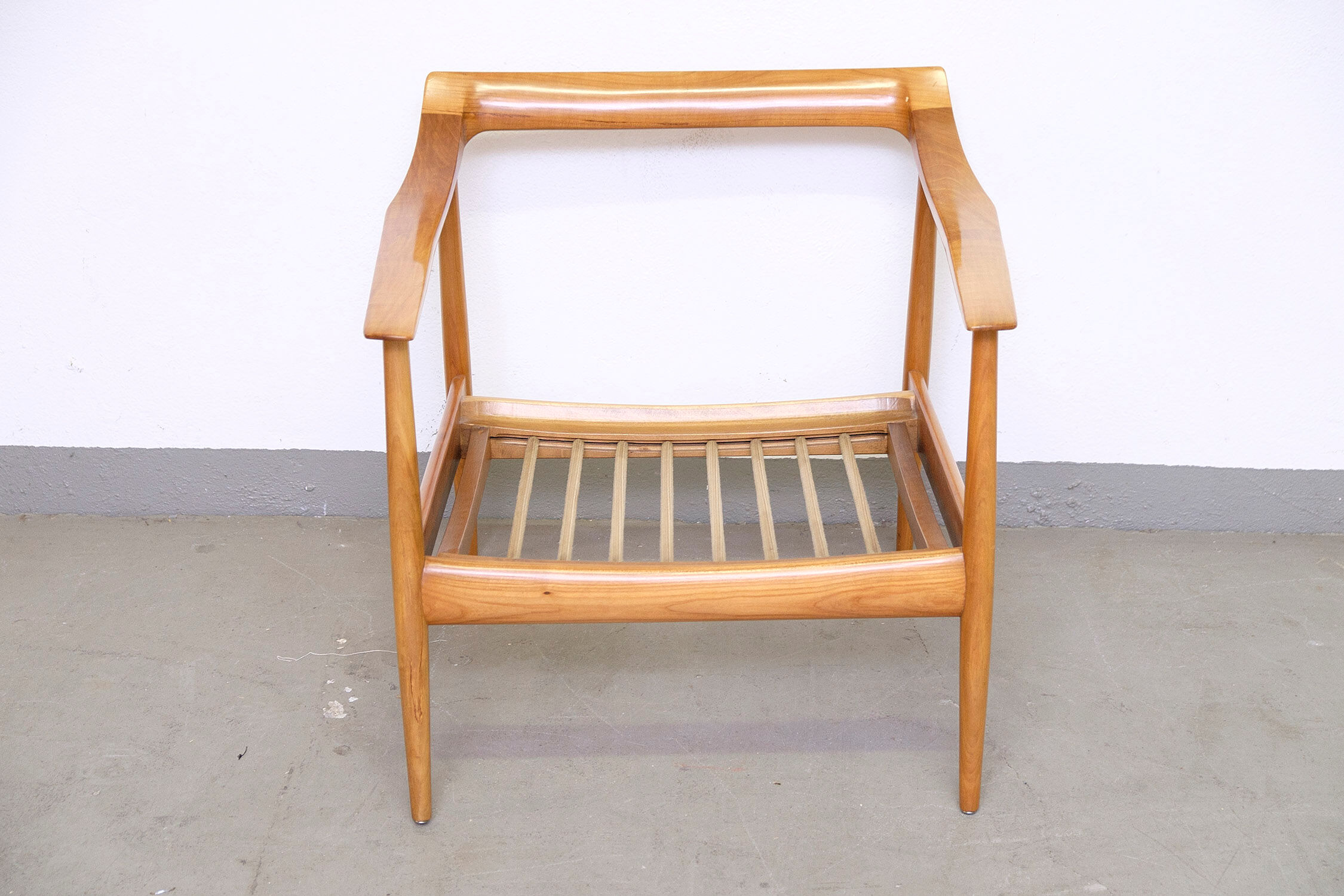 Cherrywood Antimott Lounge Chair by Walter Knoll, 1960s