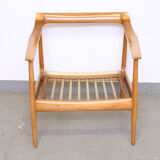 Cherrywood Antimott Lounge Chair by Walter Knoll, 1960s