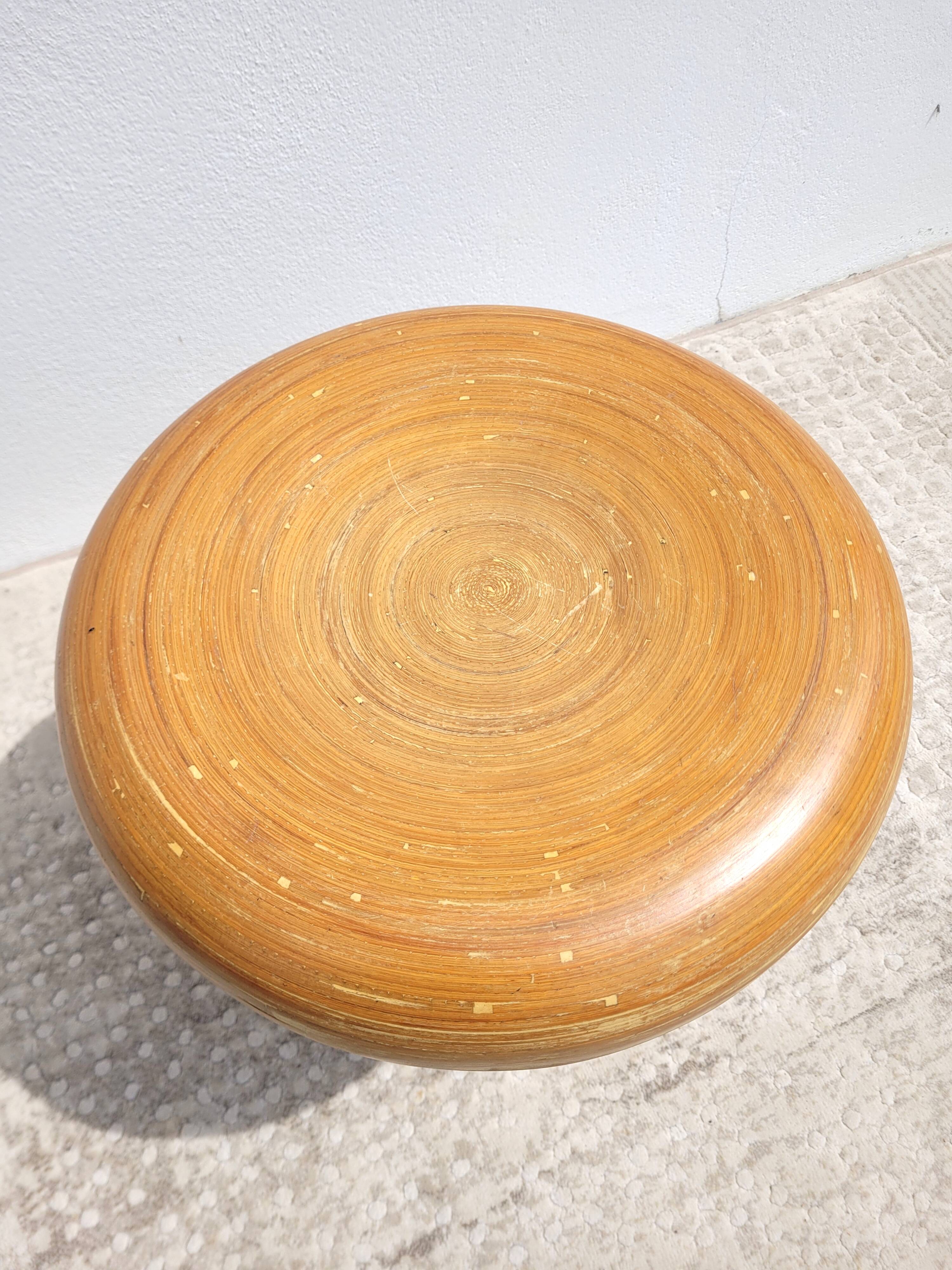 Bamboo mushroom stool 1980