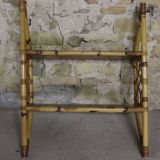 70s rattan wall shelf