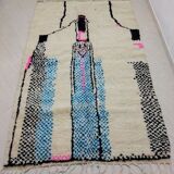 Tapis berbère marocain tribal coloré 255 x 158cm