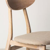 Contemporary upholstered jute chair