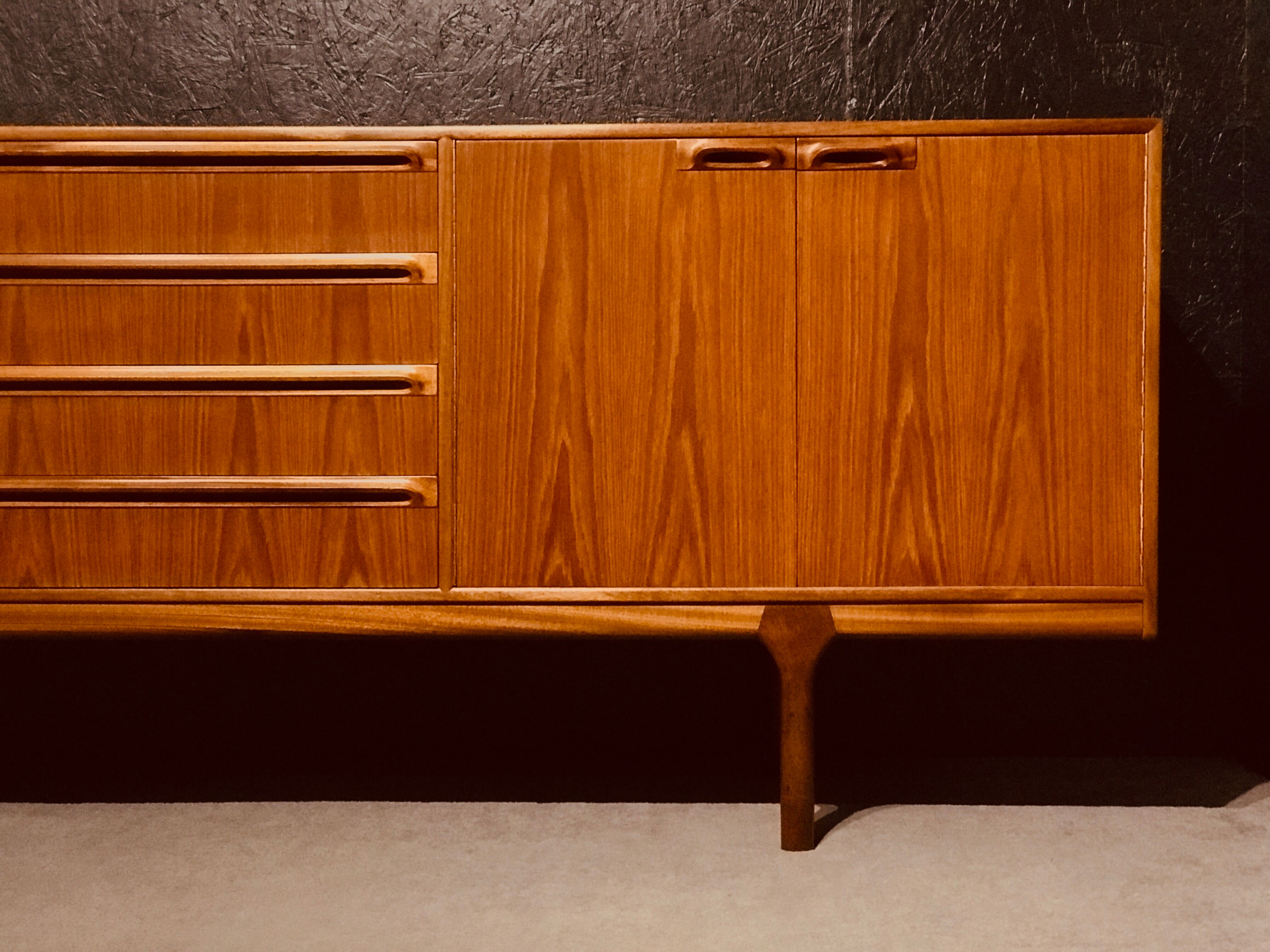 McIntosh teak sideboard by Tom Robertson, Dunbar collection, Scotland 1960.