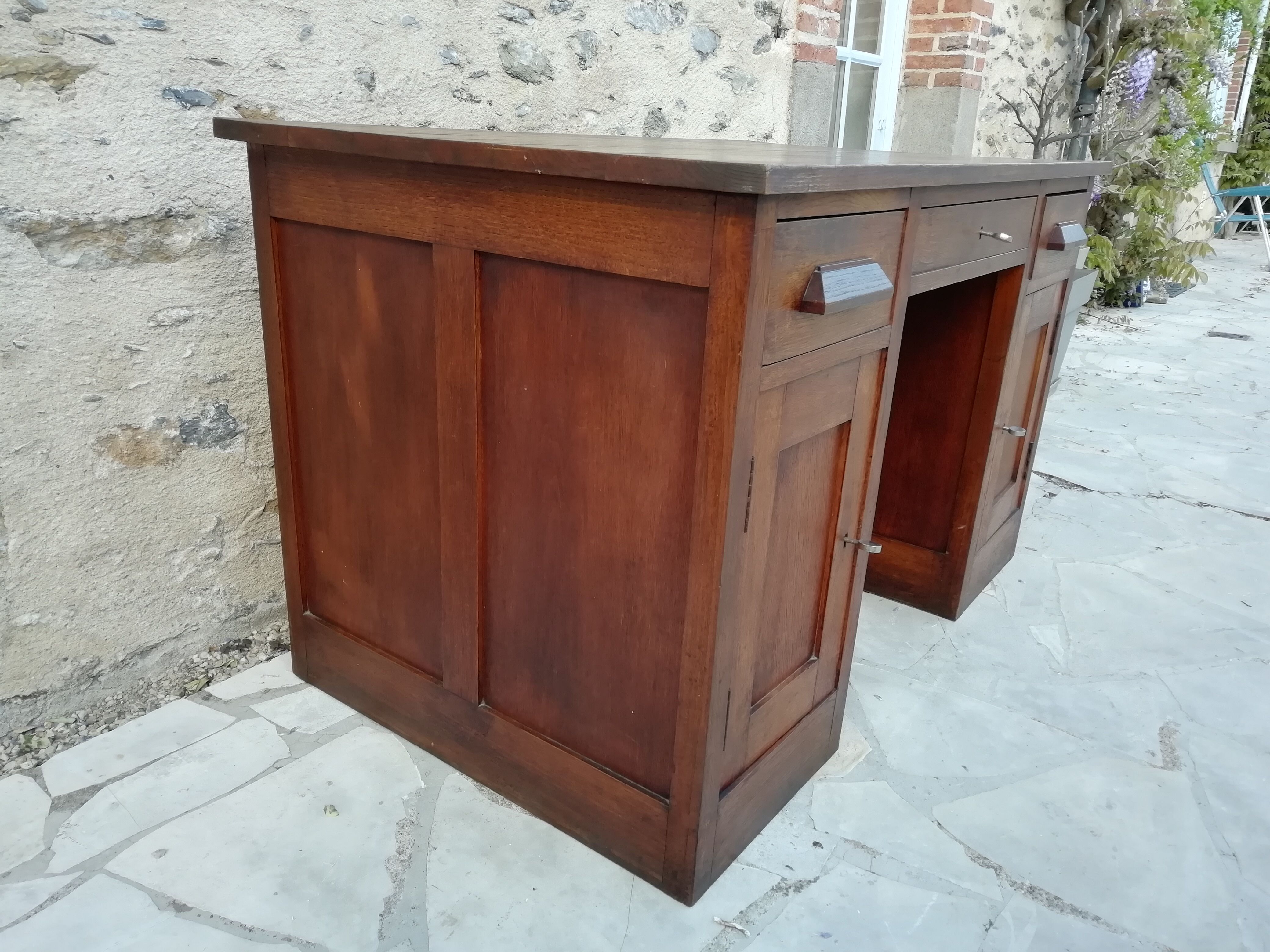 Vintage schoolmaster desk
