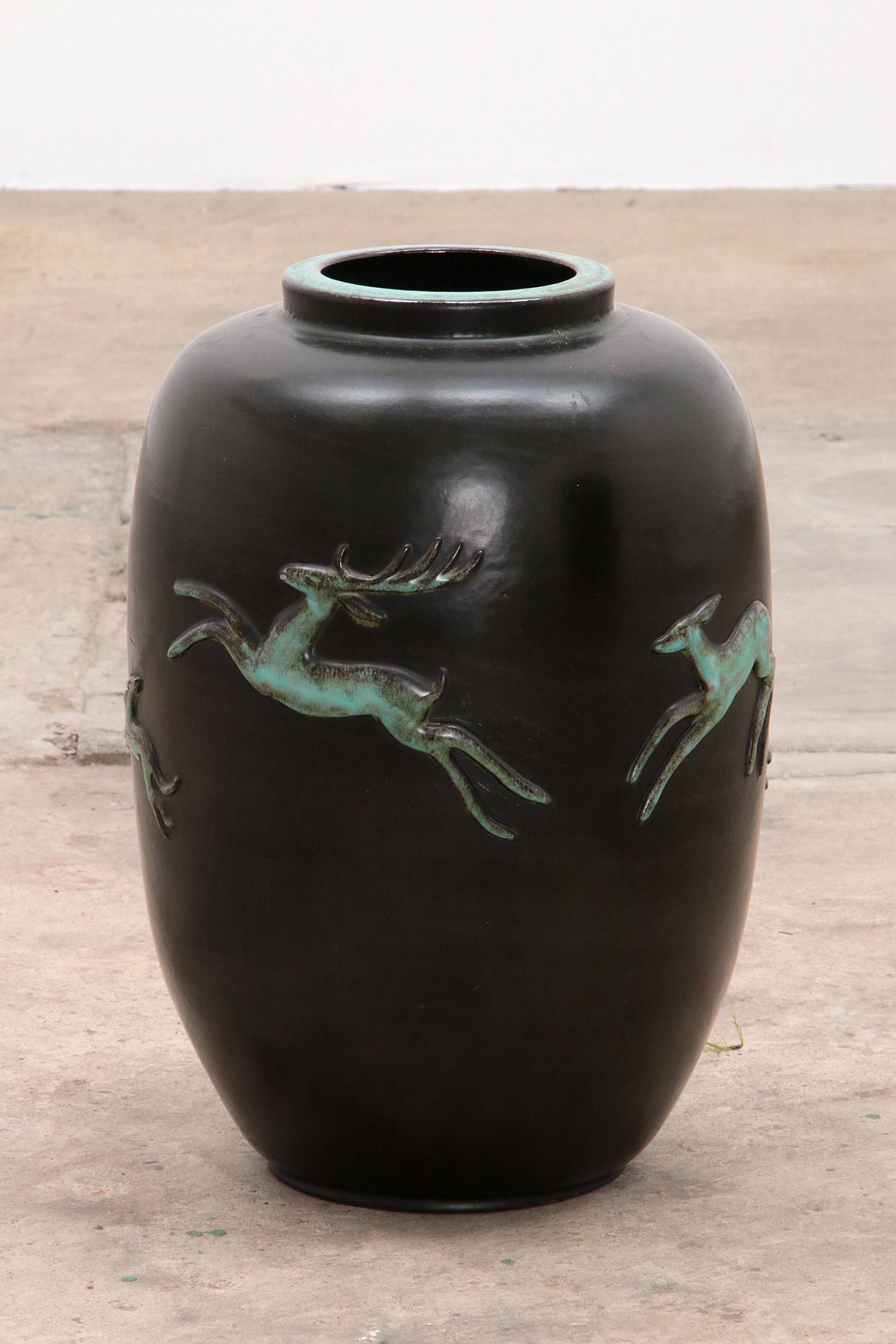 Large Vintage Vase design by Ugo Zaccagnini, 1950 Italy